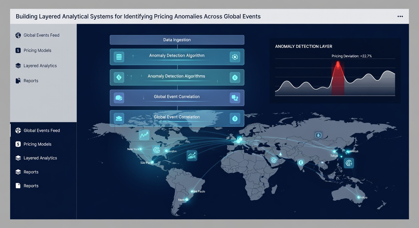 Screenshot of dashboard displaying real-time pricing anomalies across multiple global sports and financial events