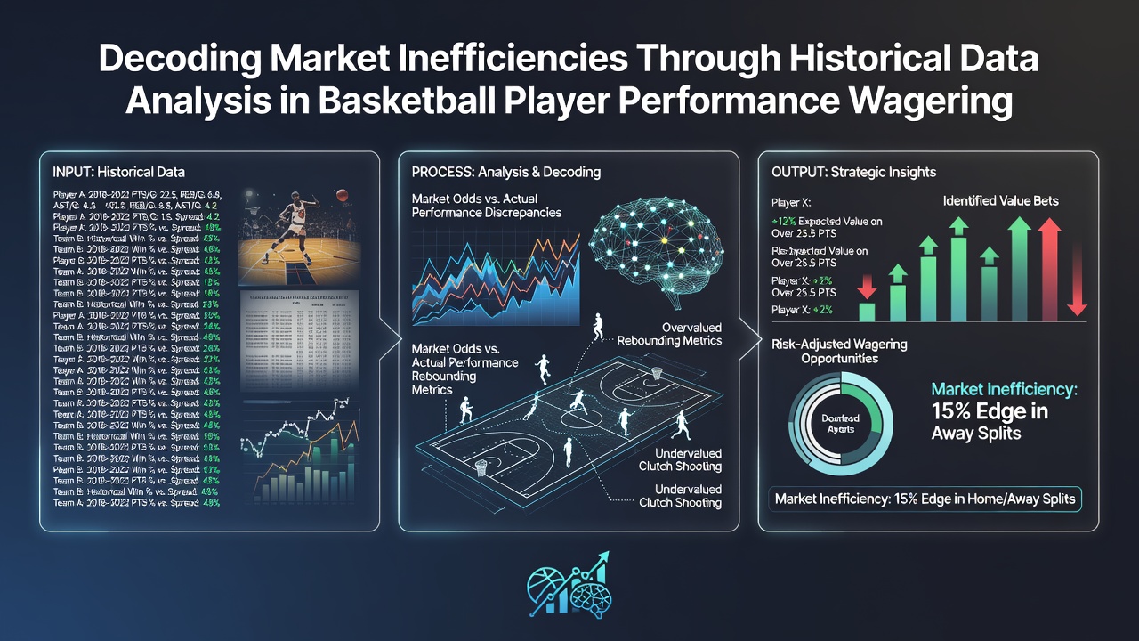 Detailed graphs of NBA player prop historical performance versus market odds