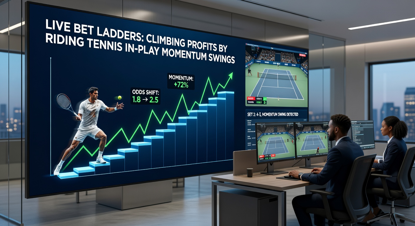 Close-up of tennis scoreboard showing live odds shift during a pivotal momentum swing in a WTA match