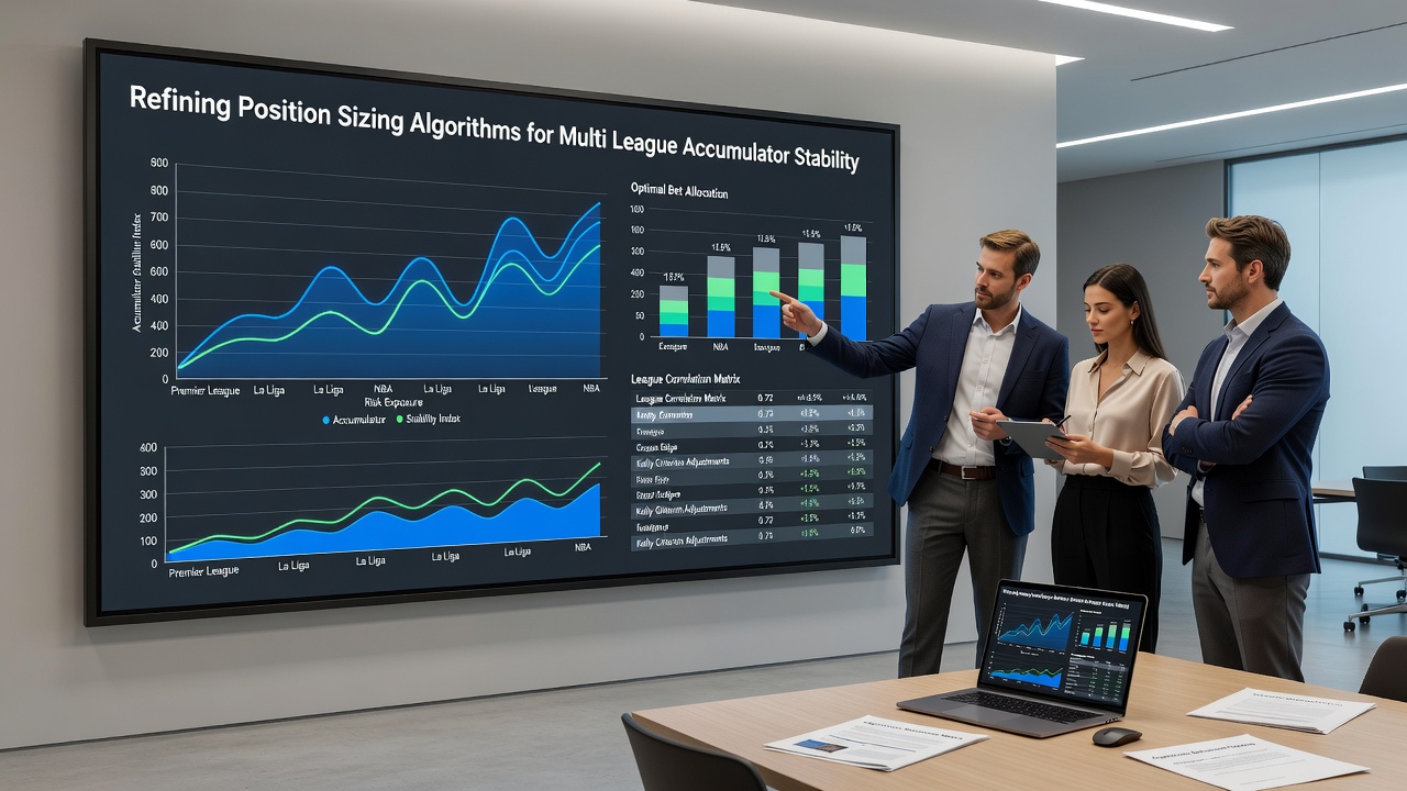 Chart illustrating correlation adjustments in multi-league accumulator position sizing during 2026 betting cycles