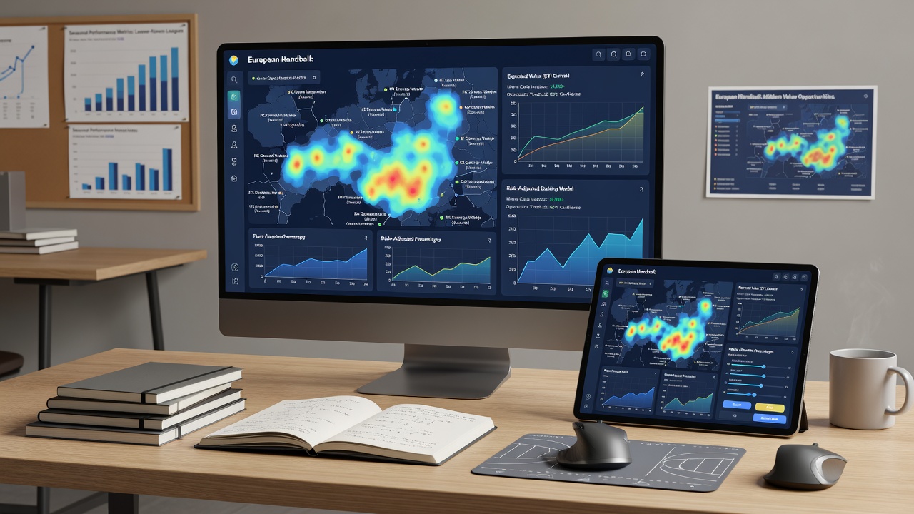 Handball match statistics feeding into simulation software